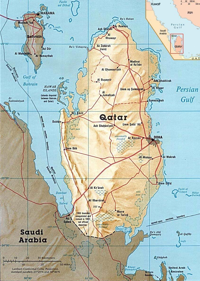 図カタール諸島 