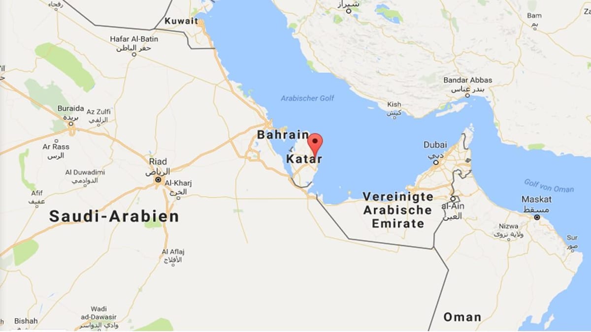 地図をドーハカタールの世界地図