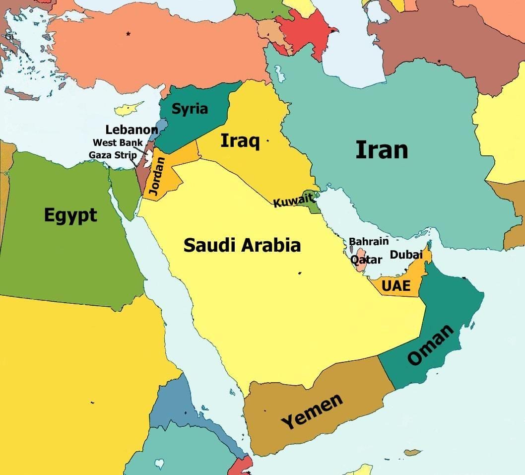 図カタール及び周辺国